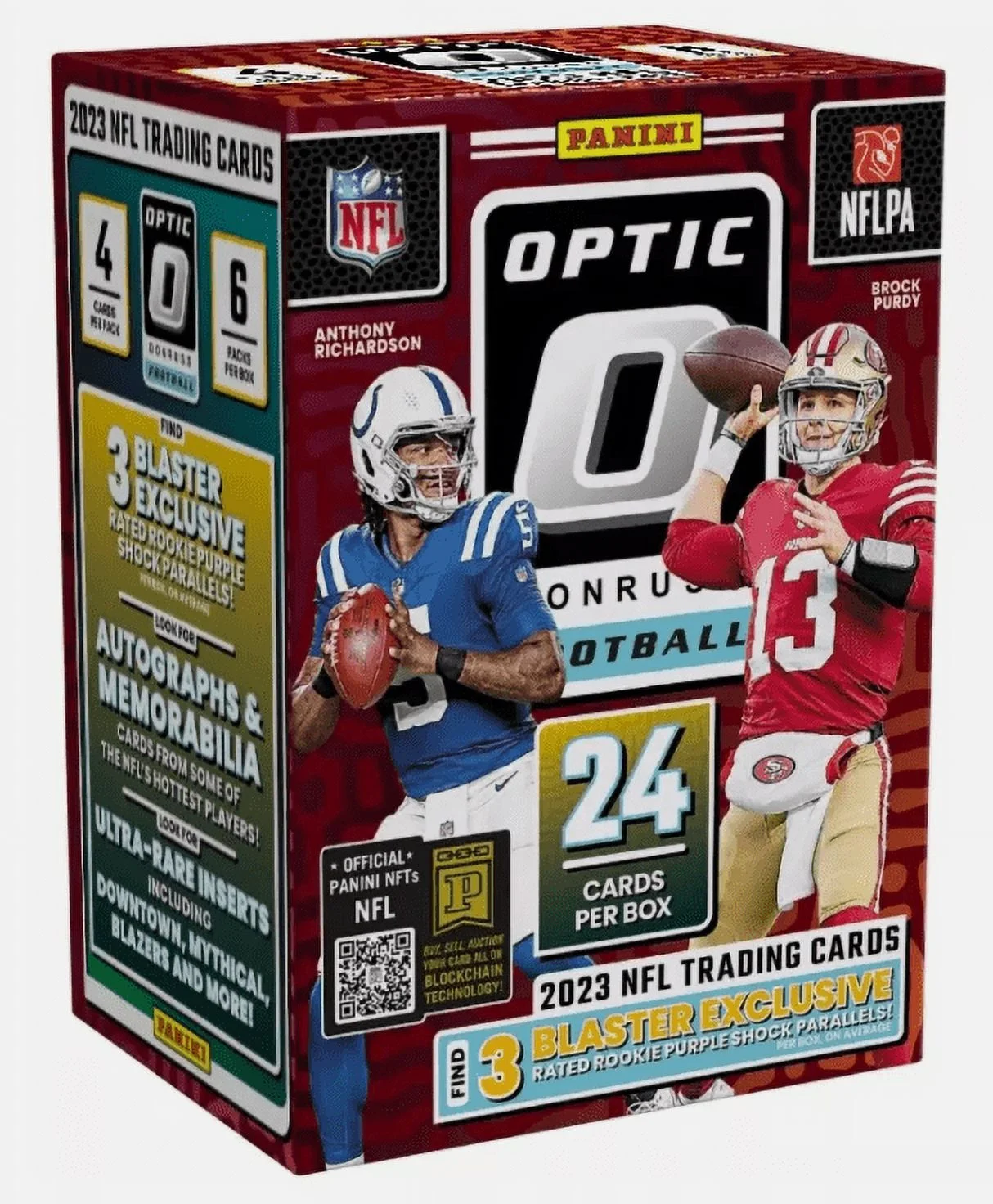 2023 Panini Donruss Optic Football 6-Pack Blaster Box (Purple Shock Parallels)