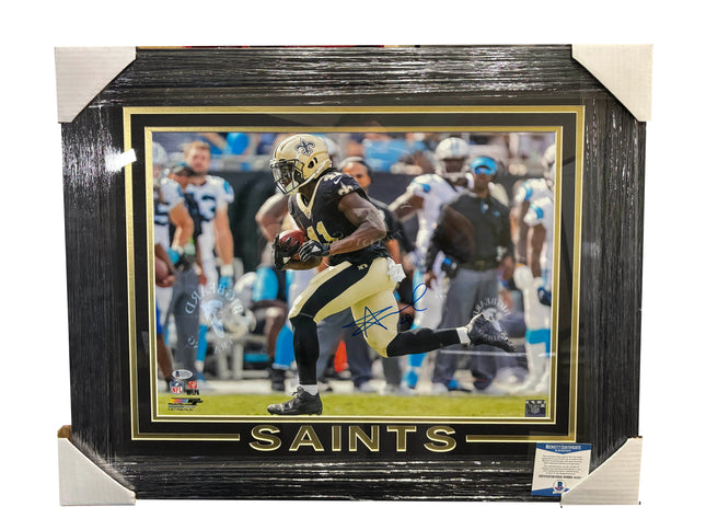 Alvin Kamara Signed Custom Framed 16"x 20" Photo with Beckett Certification